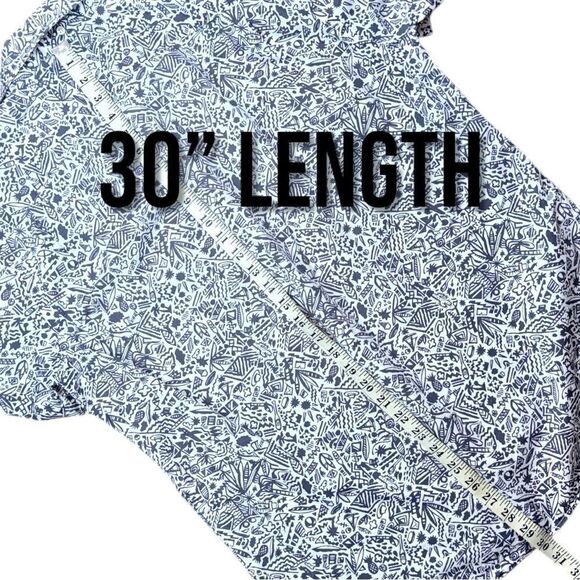 GAP Men’s White Tropical Print Button Down Live-In Casual Shirt Sz L - Picture 9 of 11